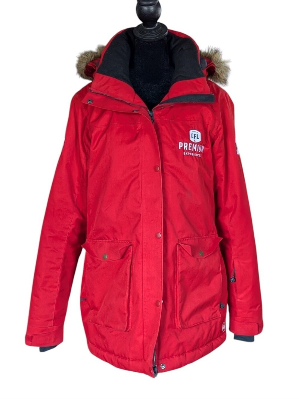 CFL Premium Experiences Winter Coat Red Medium WindRiver